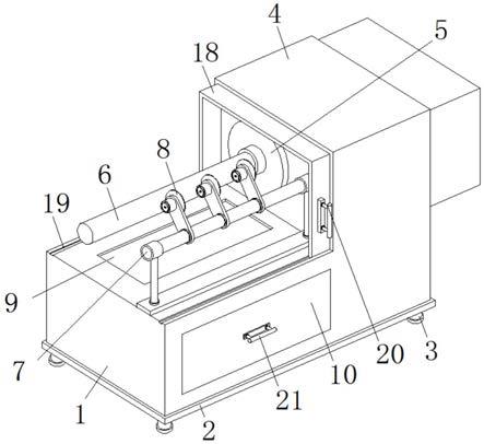 一種具有廢料回收功能的紙管加工用91香蕉在线视频的製作方法